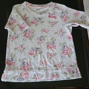 Short/Elbow length sleeve Loft blouse